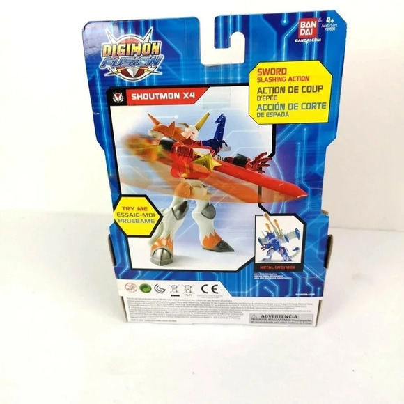 Bandai Digimon Fusion Shoutmon X4 Digi-Action Figure New  Toy - Picture 2 of 6